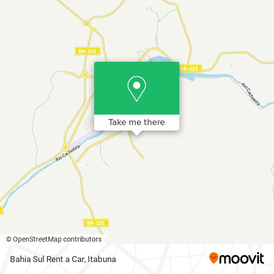 Bahia Sul Rent a Car map