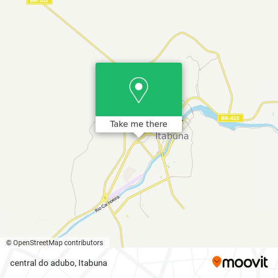 Mapa central do adubo