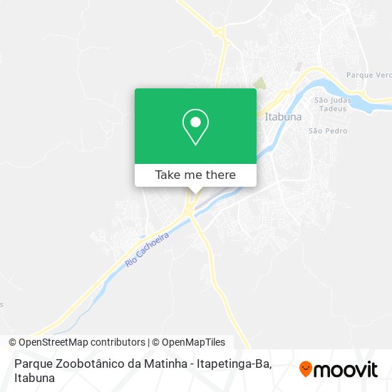 Parque Zoobotânico da Matinha - Itapetinga-Ba map