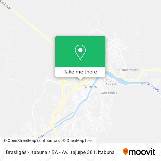Mapa Brasilgás - Itabuna / BA - Av. Itajuípe 381