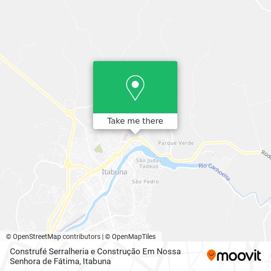 Mapa Construfé Serralheria e Construção Em Nossa Senhora de Fátima