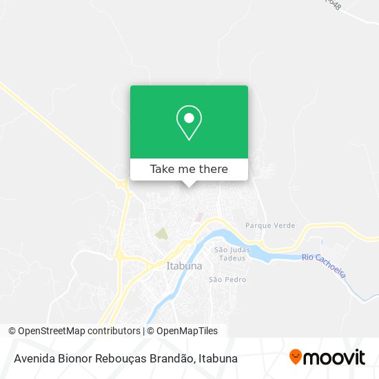 Mapa Avenida Bionor Rebouças Brandão