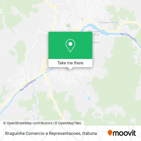 Braguinha Comercio e Representacoes map