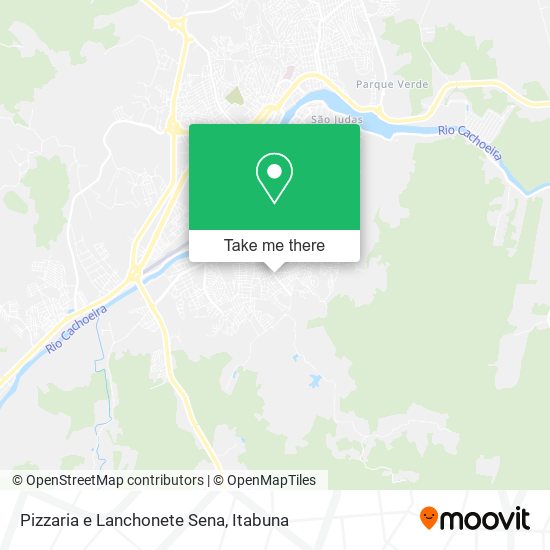 Mapa Pizzaria e Lanchonete Sena