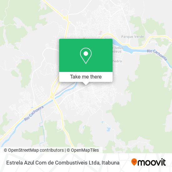 Estrela Azul Com de Combustíveis Ltda map