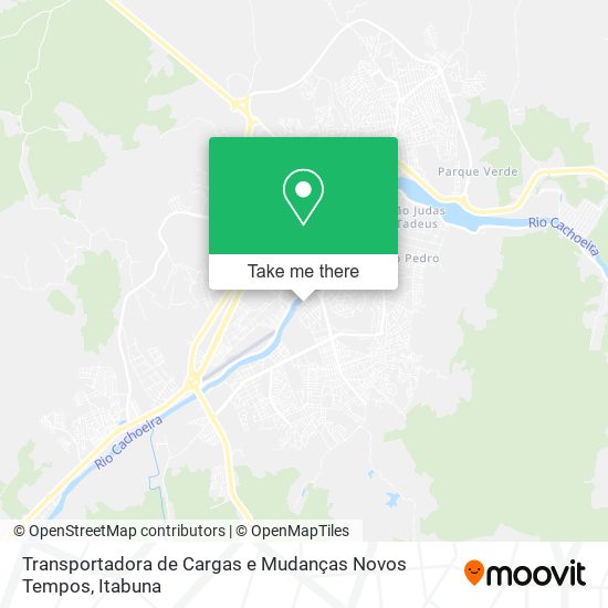 Transportadora de Cargas e Mudanças Novos Tempos map