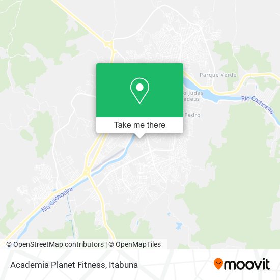 Mapa Academia Planet Fitness