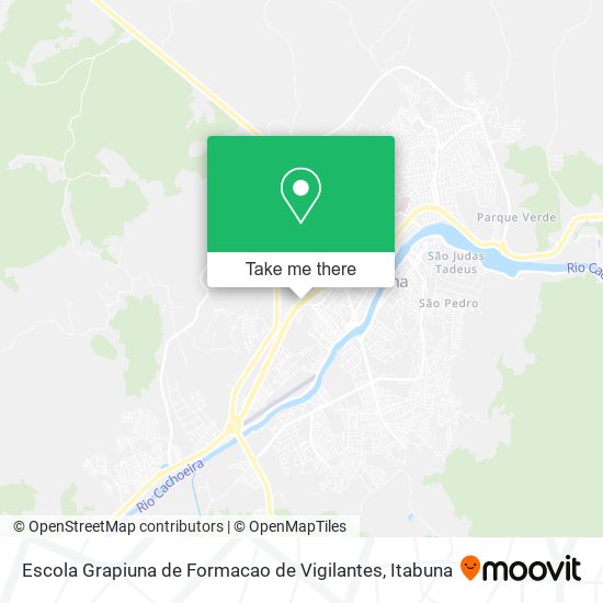 Mapa Escola Grapiuna de Formacao de Vigilantes