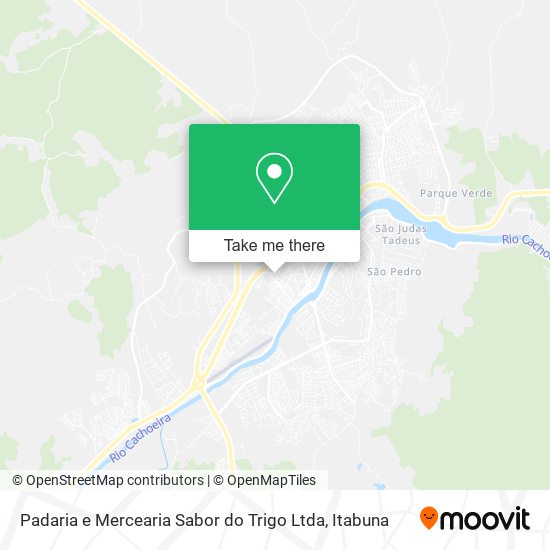 Mapa Padaria e Mercearia Sabor do Trigo Ltda