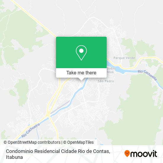 Mapa Condominio Residencial Cidade Rio de Contas
