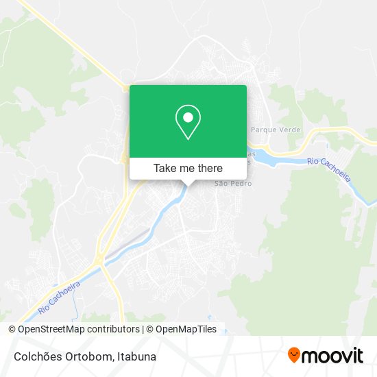 Colchões Ortobom map