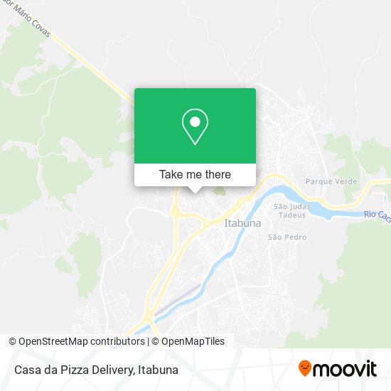 Mapa Casa da Pizza Delivery