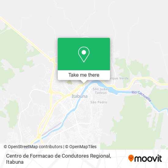 Mapa Centro de Formacao de Condutores Regional