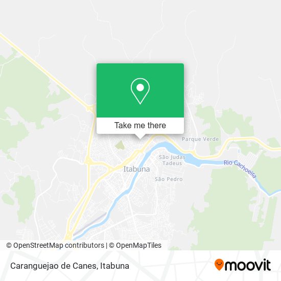 Mapa Caranguejao de Canes