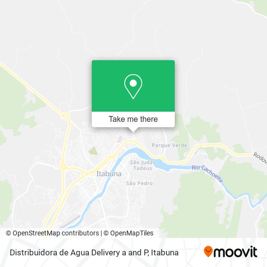 Distribuidora de Agua Delivery a and P map