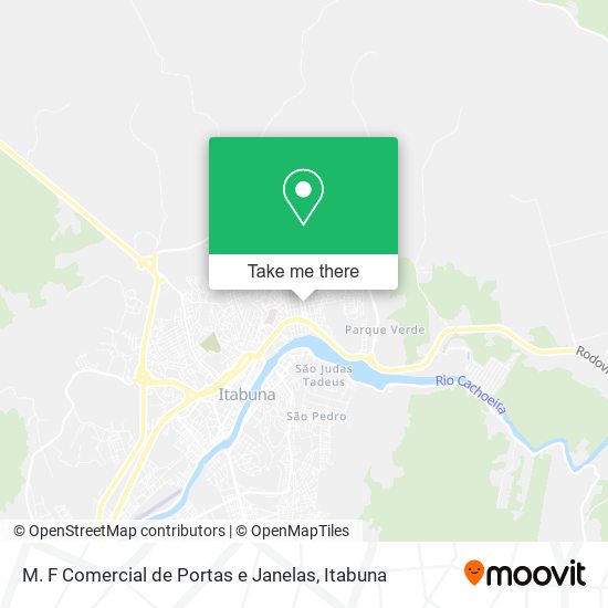 Mapa M. F Comercial de Portas e Janelas