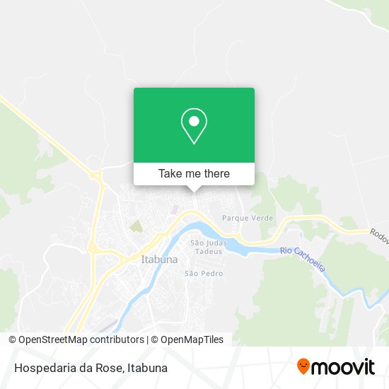 Mapa Hospedaria da Rose