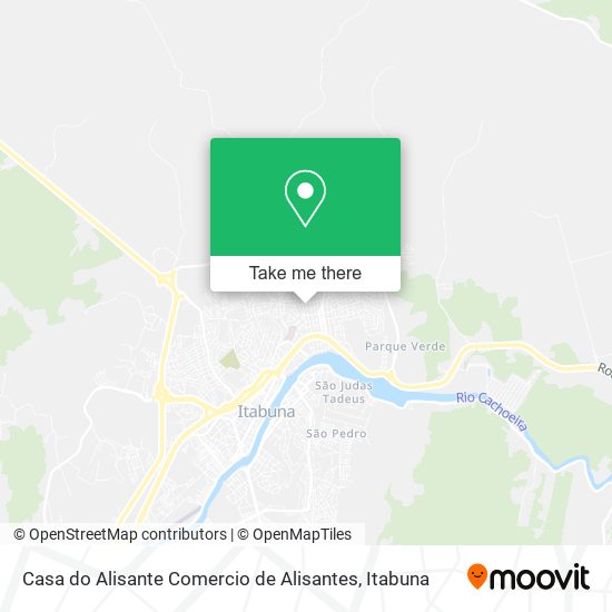 Mapa Casa do Alisante Comercio de Alisantes
