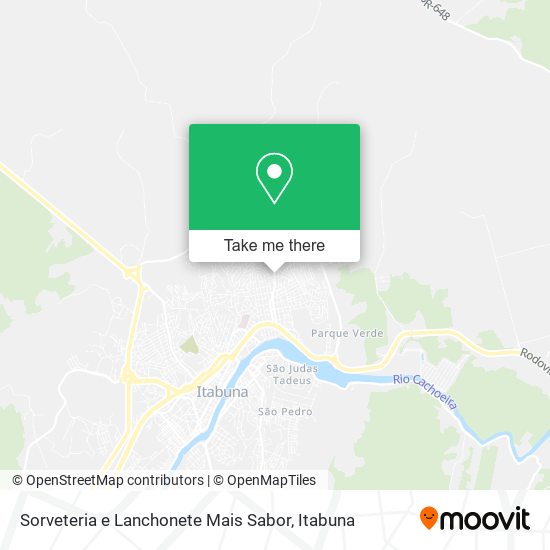 Sorveteria e Lanchonete Mais Sabor map