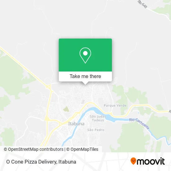 O Cone Pizza Delivery map