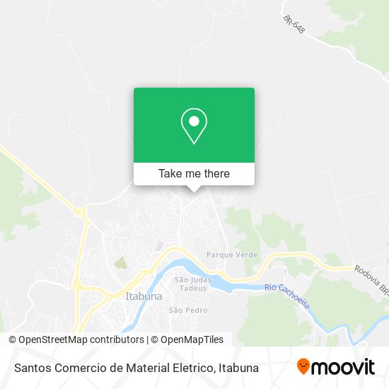 Santos Comercio de Material Eletrico map
