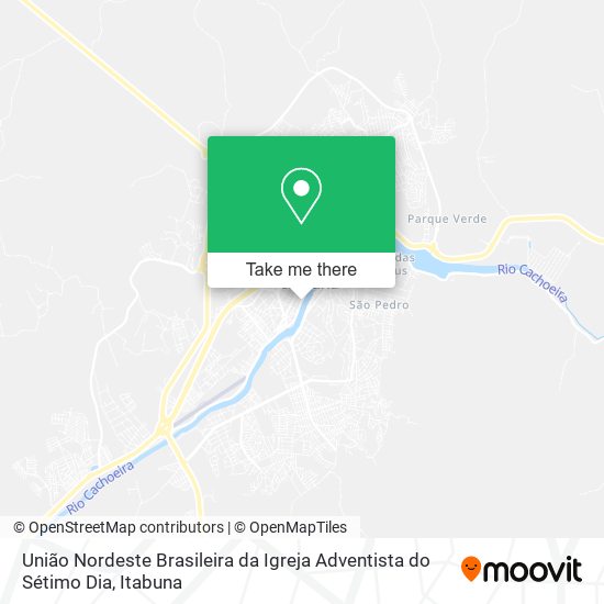 Mapa União Nordeste Brasileira da Igreja Adventista do Sétimo Dia