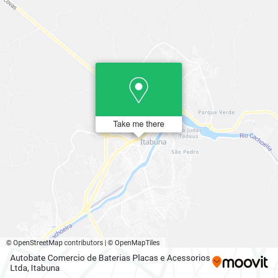 Autobate Comercio de Baterias Placas e Acessorios Ltda map