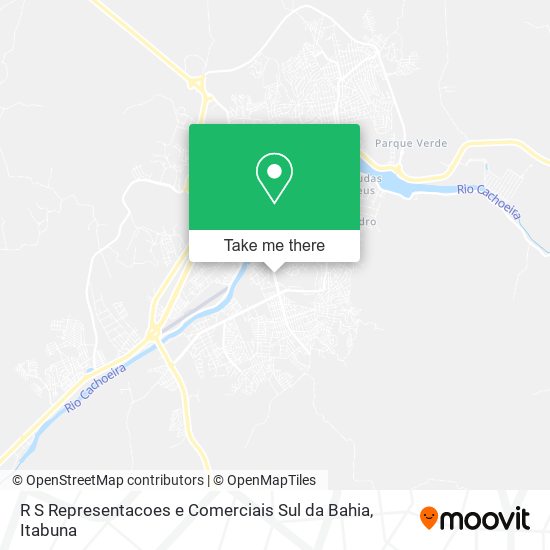 R S Representacoes e Comerciais Sul da Bahia map