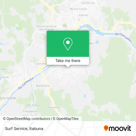 Surf Service map