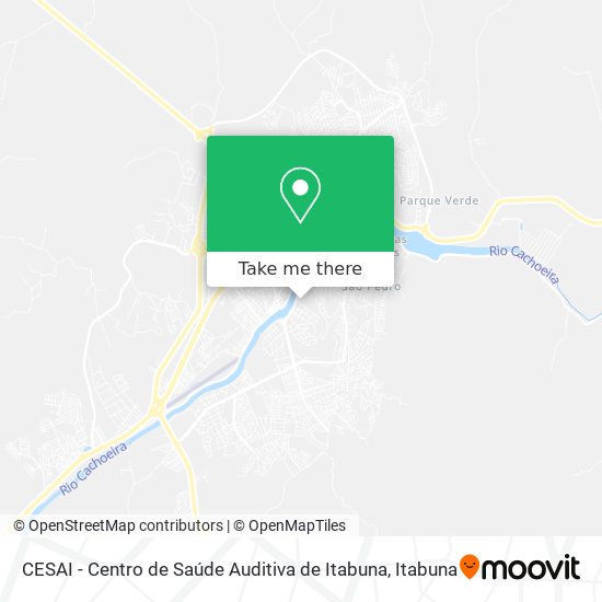 Mapa CESAI - Centro de Saúde Auditiva de Itabuna