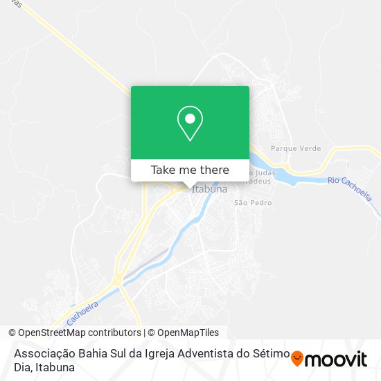 Mapa Associação Bahia Sul da Igreja Adventista do Sétimo Dia