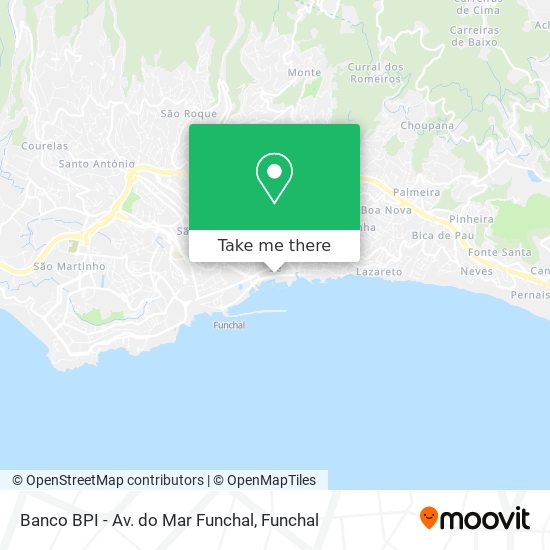 Banco BPI - Av. do Mar Funchal map