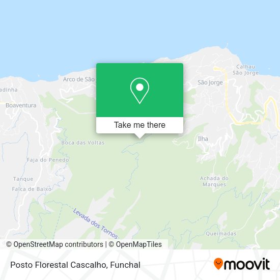 Posto Florestal Cascalho mapa