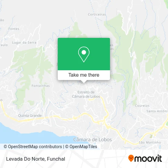 Levada Do Norte map
