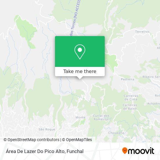 Área De Lazer Do Pico Alto map