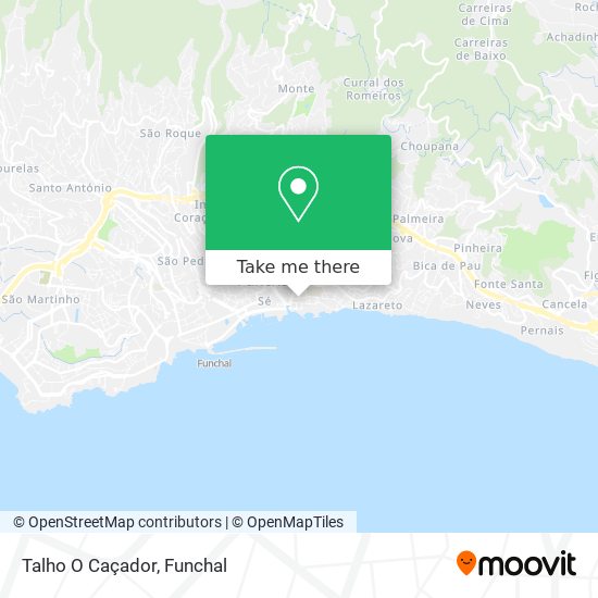 Talho O Caçador mapa