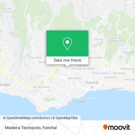 Madeira Tecnopolo map
