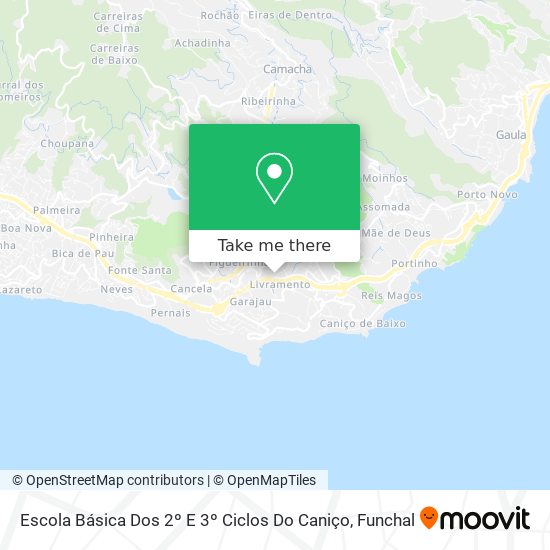 Escola Básica Dos 2º E 3º Ciclos Do Caniço map