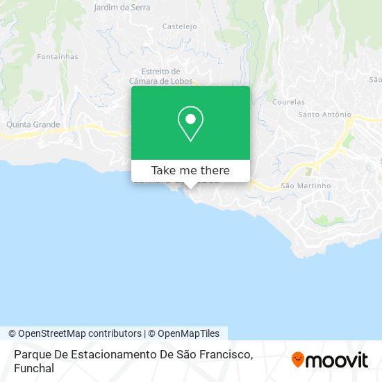 Parque De Estacionamento De São Francisco map