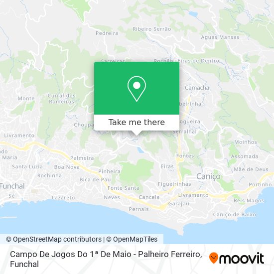 Campo De Jogos Do 1ª De Maio - Palheiro Ferreiro mapa