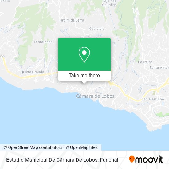 Estádio Municipal De Câmara Dos Lobos map