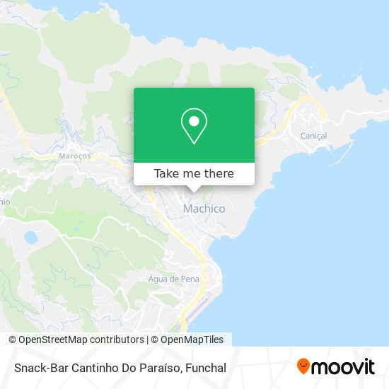 Snack-Bar Cantinho Do Paraíso mapa