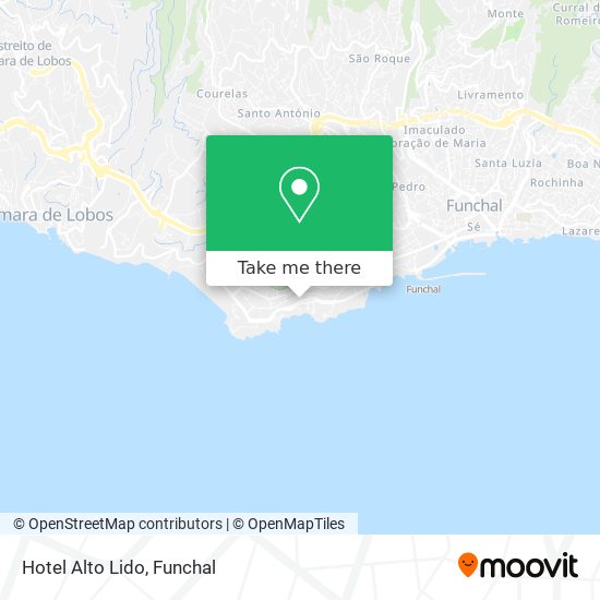 Hotel Alto Lido map