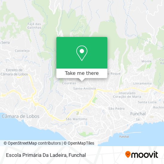 Escola Primária Da Ladeira mapa