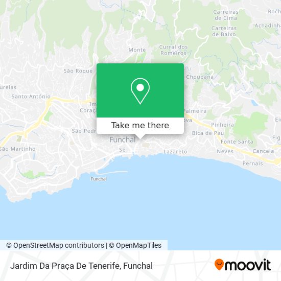 Jardim Da Praça De Tenerife mapa