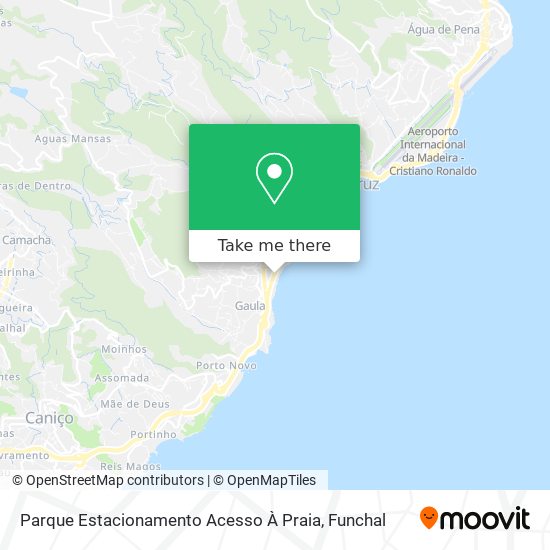 Parque Estacionamento Acesso À Praia mapa