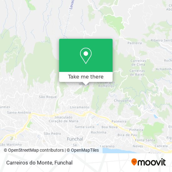 Carreiros do Monte mapa
