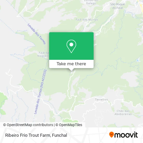 Ribeiro Frio Trout Farm map