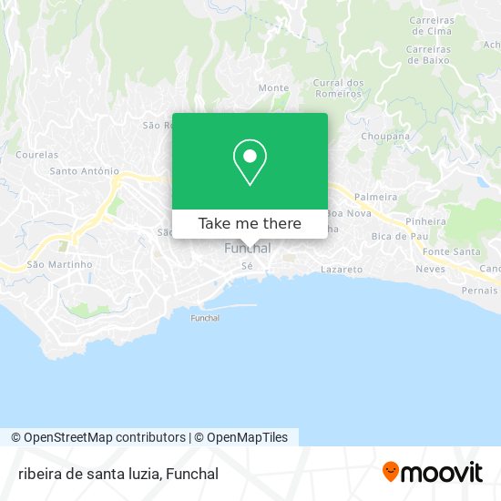 ribeira de santa luzia mapa