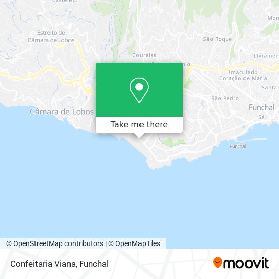 Confeitaria Viana mapa